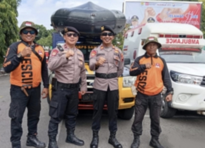 Antisipasi Musim Penghuja dan Cuaca Ekstrim, Bupati Grobogan Pimpin Apel Siaga Bencana